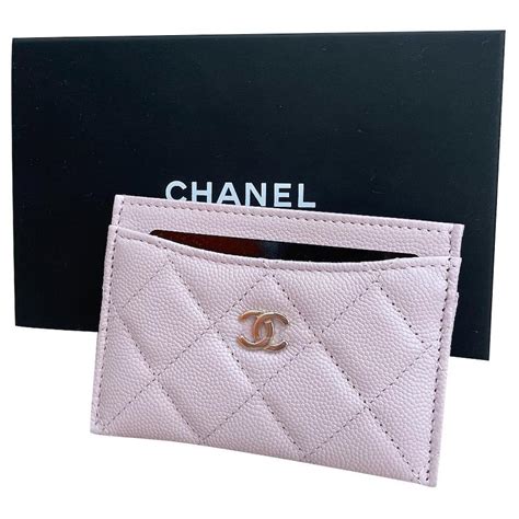 card holder chanel pink|vintage Chanel card holder.